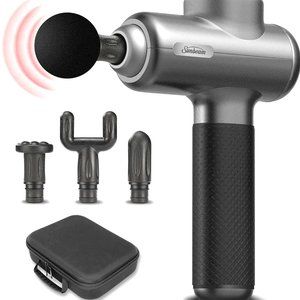 Powerful Massage Gun Gift set with 4 attachments by Sunbeam